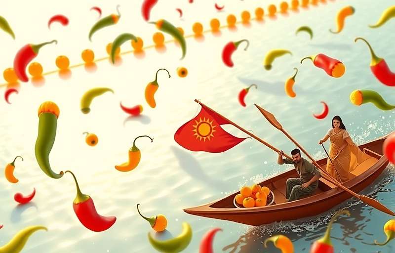 Peppercorn Pandemonium Onam Celebration Peppercorn Pandemonium Onam celebration showing virtual boat races with pepper themes
